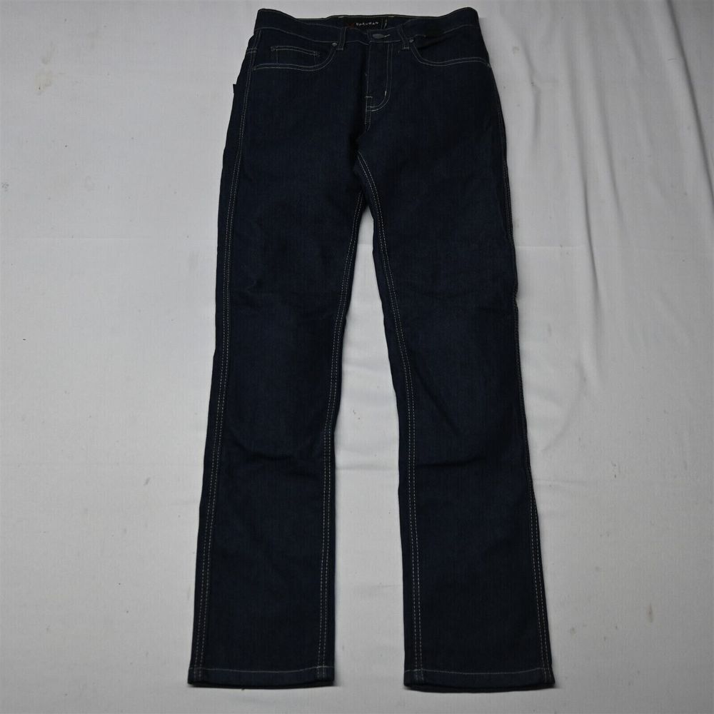 NEW Brahman 30x32 Lined‎ Biker Riding Padded Hip Double Knee Rinse Jeans